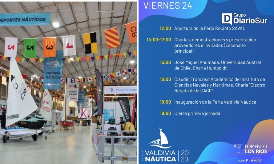 De viernes a domingo: A las 12 horas parte Feria Valdivia Náutica en la Saval