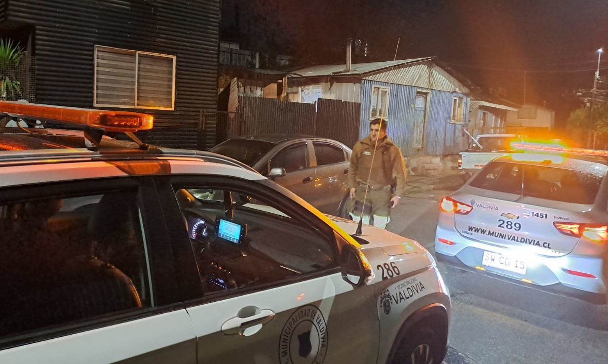 Control de Carabineros dejó seis infracciones y un detenido en Valdivia 