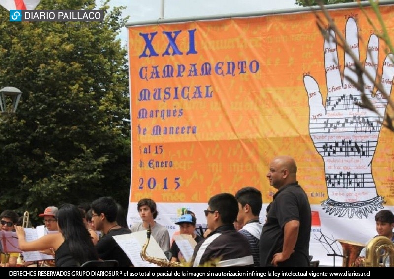 Niños y jóvenes de Paillaco perfeccionan sus conocimientos en el Campamento Musical Marqués de Mancera