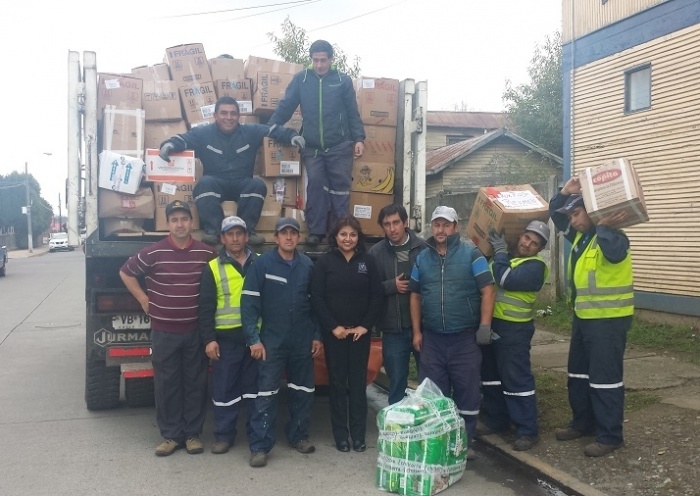 Paillaco envió dos camiones con ayuda a damnificados de Valparaíso
