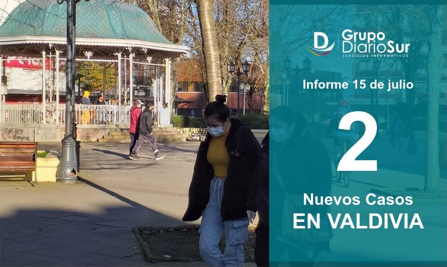 Miércoles 15 de julio: Valdivia suma 2 nuevos casos de Coronavirus