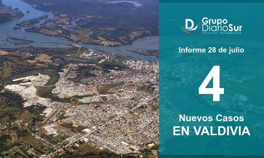 Valdivia informa este martes sobre 4 nuevos casos