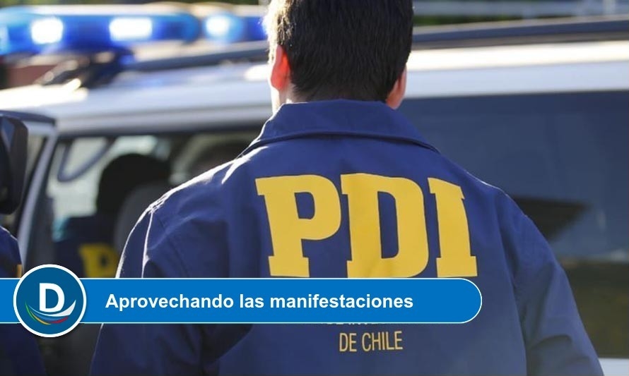 PDI detuvo a un sujeto que intentó romper acceso a un supermercado en Valdivia