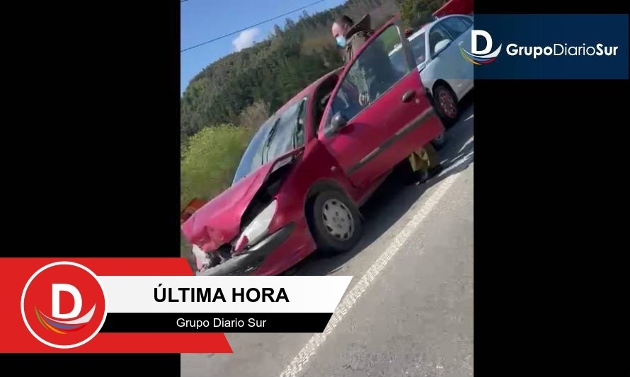 Reportan colisión en cadena en ruta Valdivia-Paillaco