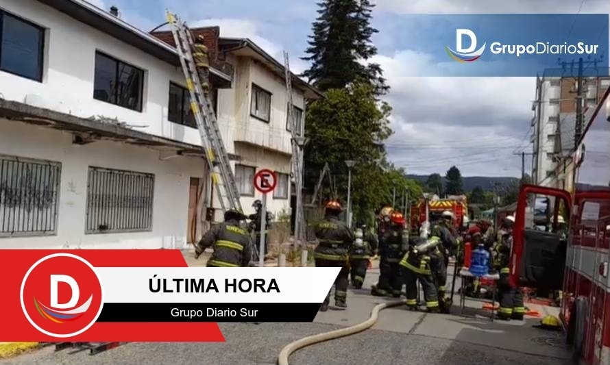 Reportan incendio en residencia de adultas mayores de Valdivia