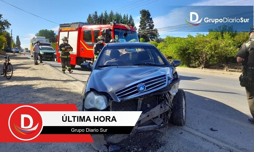Reportan accidente en salida sur de Valdivia