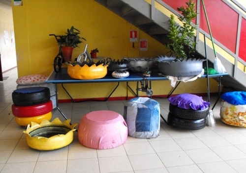 Escuela Alemana exhibe trabajos reciclados por sus estudiantes