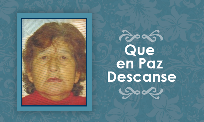 Falleció Rosa Elba Zurita Zurita Q.E.P.D