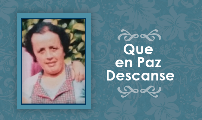 [Defunción] Falleció María Nidia López Durán Q.E.P.D