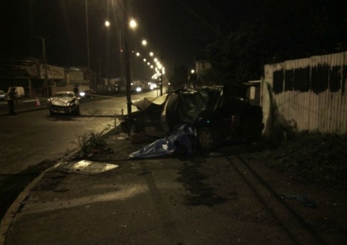 Tres personas fallecieron en Valdivia a raíz de un accidente de tránsito