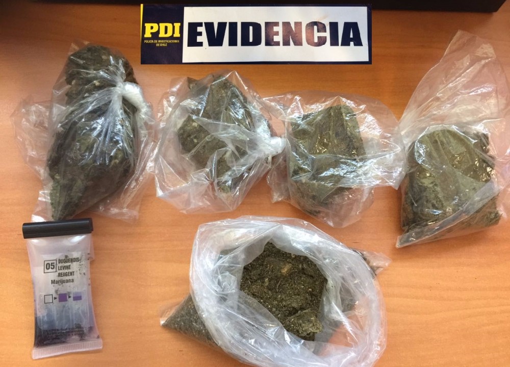 PDI detuvo a sujeto que distribuía droga en un campamento de Valdivia