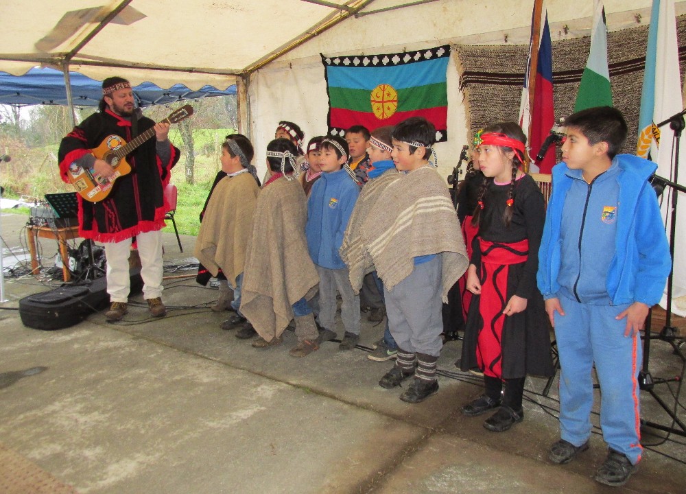 Microcentro celebró tradicional We Tripantu en Escuela Rural El Naranjo  