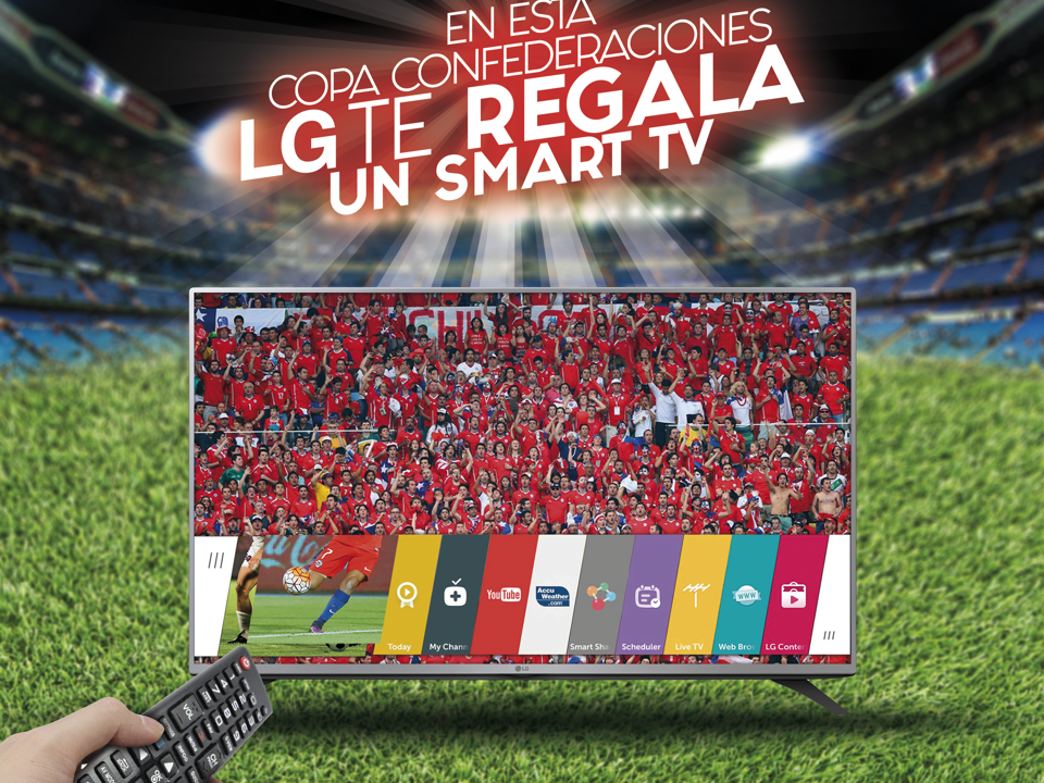 Comercial Socoepa y LG regalan un Smart Tv en esta Copa Confederaciones 2017
